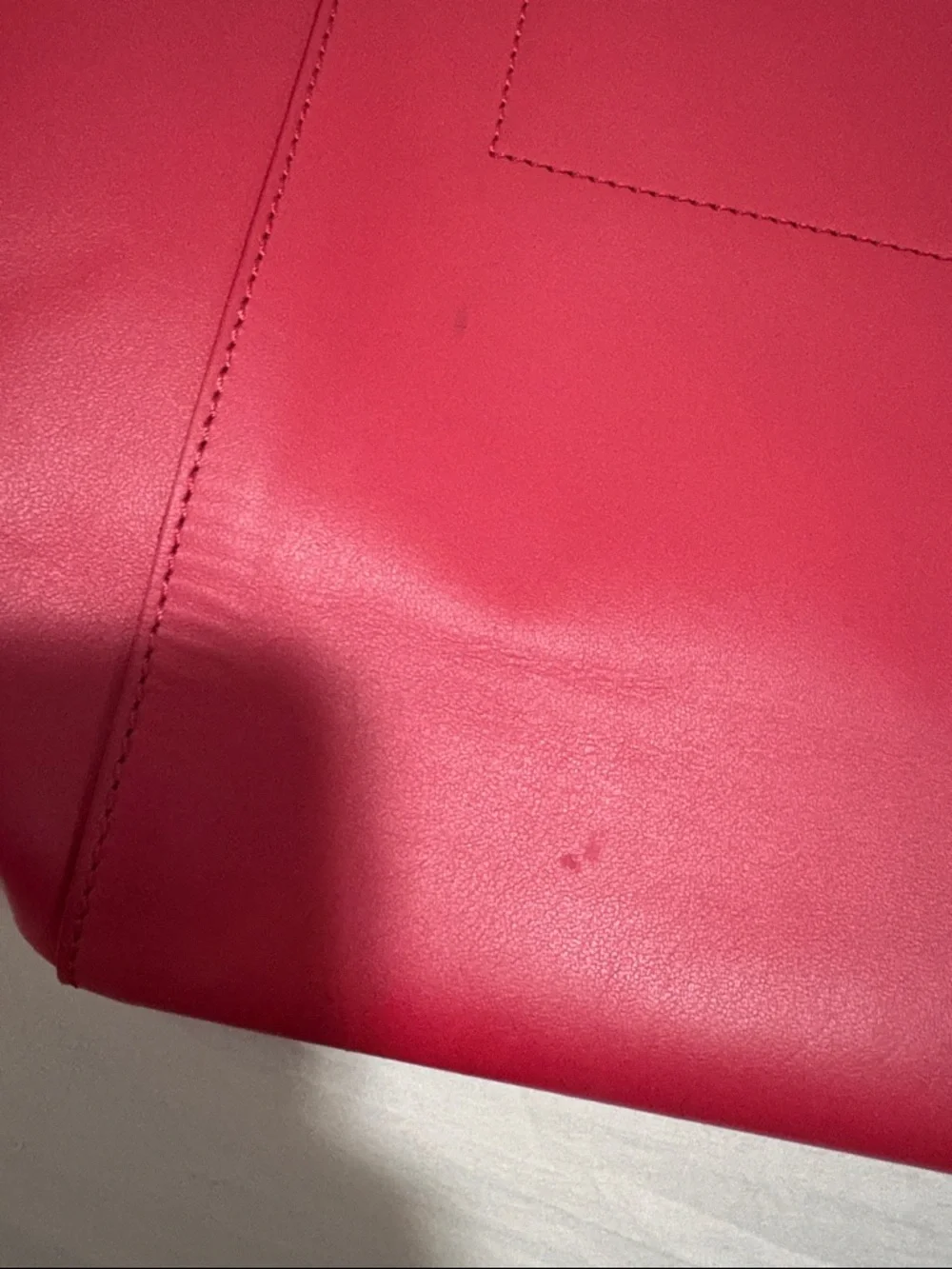 Everlane Red Leather Tote - Picture 5 of 7